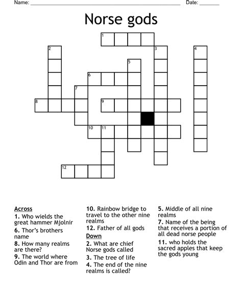 Norse thunder god crossword - The Crossword Solver found 30 answers to "norse thunder god/853761", 4 letters crossword clue. The Crossword Solver finds answers to classic crosswords and cryptic crossword puzzles. Enter the length or pattern for better results. Click the answer to find similar crossword clues.